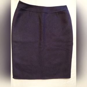 Anne Klein size 10, black wool/angora skirt. 22 inches long.
